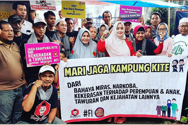 Relawan Bang Japar Jadi Penjaga Kampung dari Miras dan Narkoba