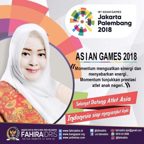 Fahira Idris : Asian Games 2018