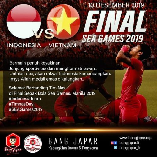 Bang Japar doakan Tim Nas di Final Sepak Bola Sea Games, Manila 2019