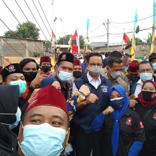 Tahun Ke-4 Kepemimpinan Gubernur DKI Jakarta, BANG JAPAR Kawal Kunjungan Ke Kampung Tanah Merah Kelapa Gading Jakarta Utara.