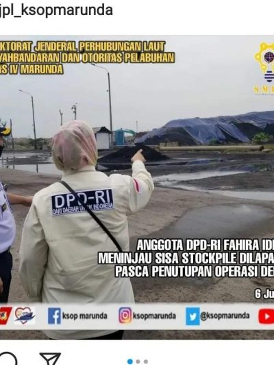 Fahira Idris Tinjau Lapangan Terminal PT. KCN di Marunda Jakarta Utara.